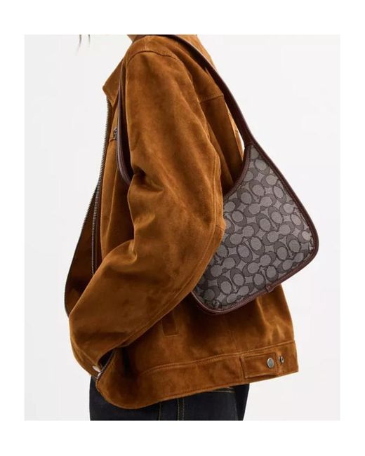 COACH Brown Monogram Tote Bag