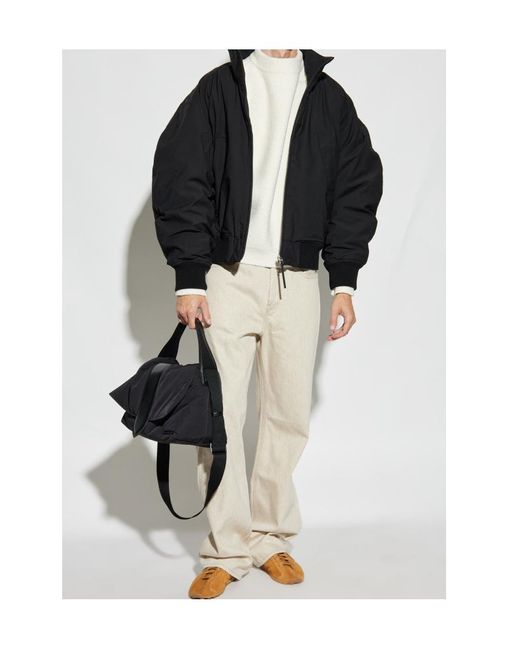 Jacquemus White Round-Neck Sweater for men