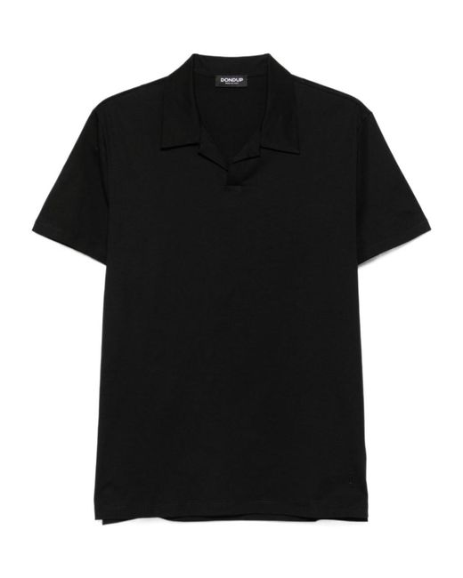 Dondup Black Short-Sleeved Polo Shirt for men