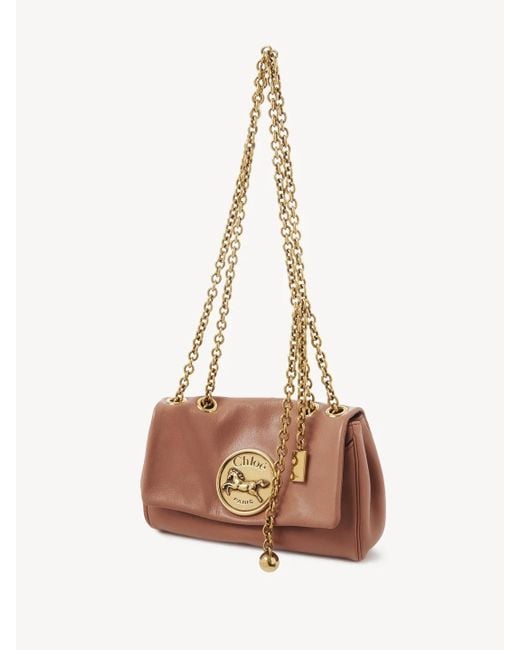 Chloé White Chloé Heritage Logo Plaque Small Shoulder Bag