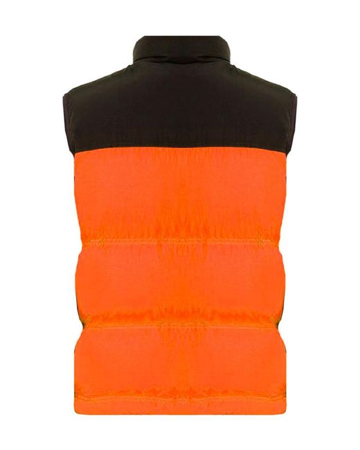 AMI Orange Ami De Coeur Padded Gilet for men