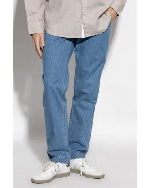 Theory Blue Cotton Jeans for men