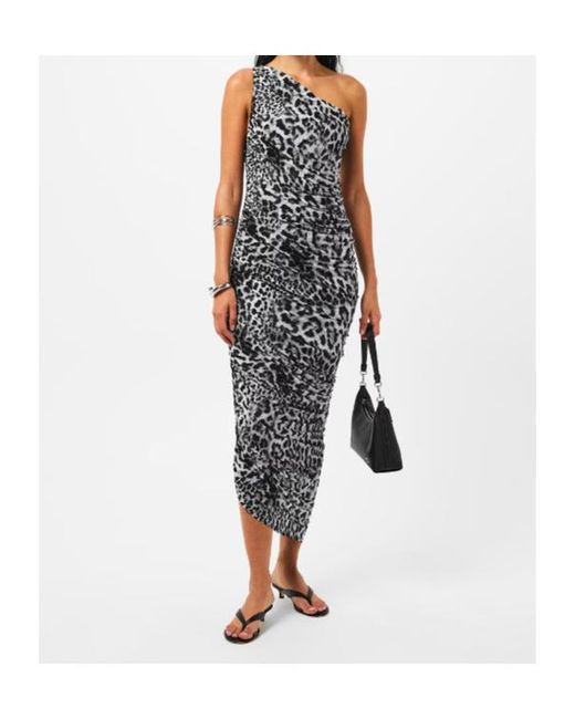 Norma Kamali White One Shoulder Dress