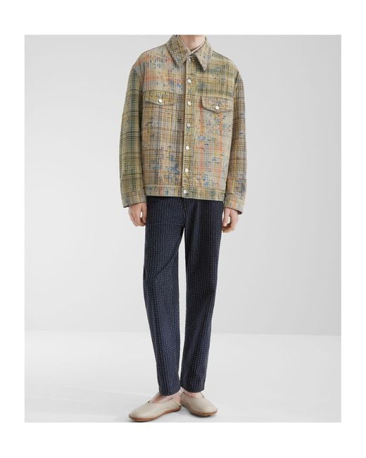 Fendi Natural Patchwork Jeans Jacket for men