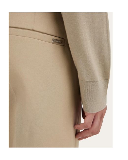 Ferragamo Natural Ferragamo Eyewear Straight-Leg Pants for men