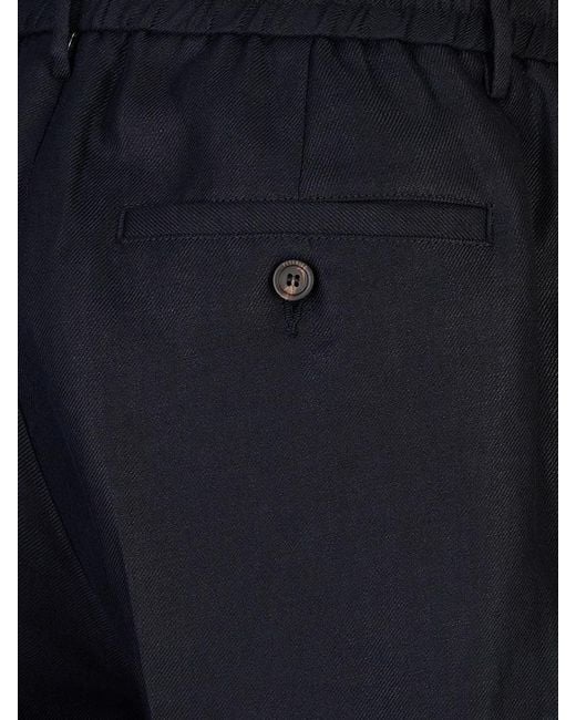 Peserico Blue Drawstring Shorts for men