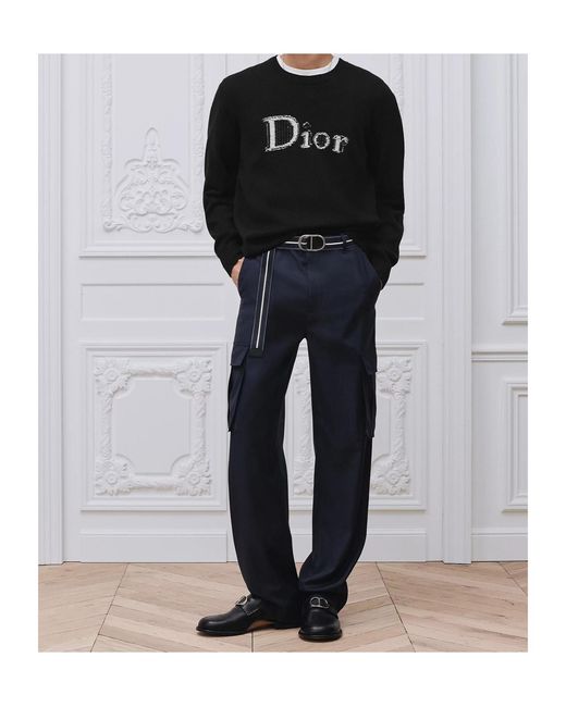 Dior Blue Cargo Pants for men