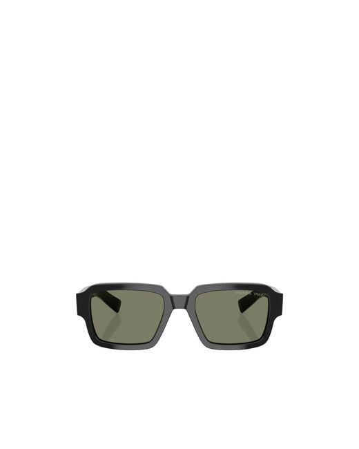 Prada Green Eyewear Square Frame Sunglasses for men