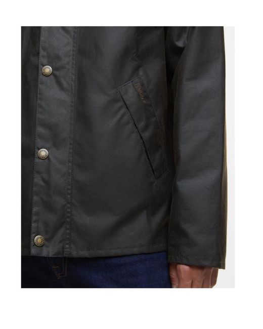 Barbour Black Button-Up Jacket for men
