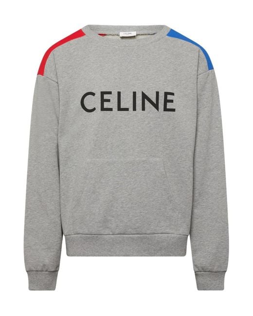 Céline Gray Logo Hoodie for men