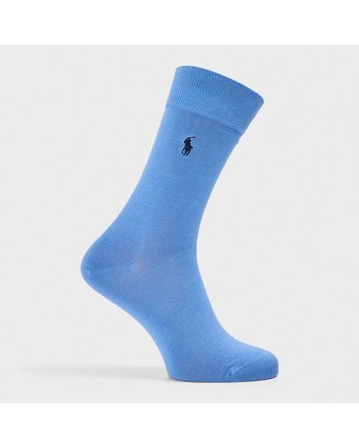 Polo Ralph Lauren Blue Crew Socks for men