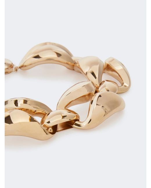 Max Mara Metallic Openwork Necklace