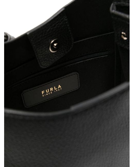 Furla Black Logo Shoulder Bag