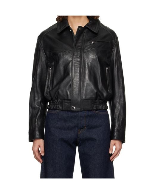 Nour Hammour Black Clint Zip-Up Jacket