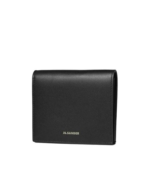 Jil Sander Black Logo-Print Wallet for men