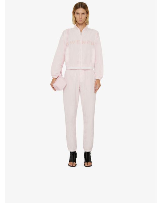 Givenchy Pink 4G Cropped Jogger Pants