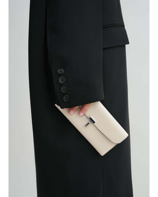 Totême White Totême T Lock Fold-Over Wallet