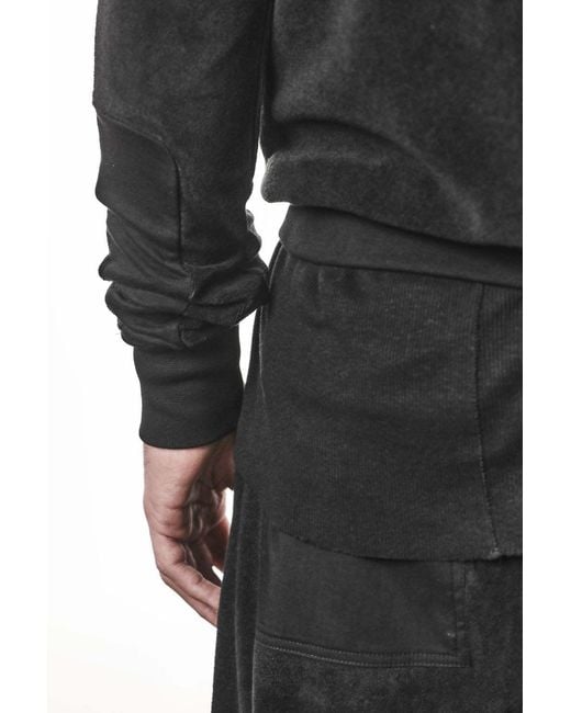 Thom Krom Black Zip Hoodie for men