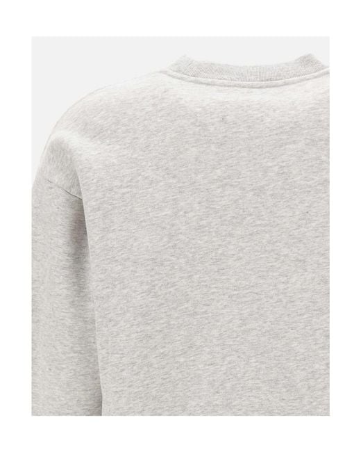 Sporty & Rich Gray Beverly Script Crewneck Sweatshirt
