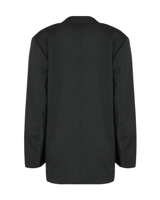 Alberta Ferretti Black Double-Breasted Tailored Blazer