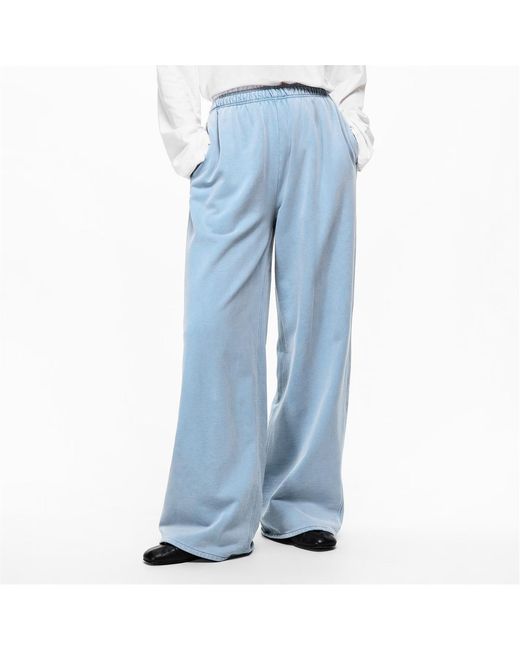 Acne Blue Elastic Waist Track Pants