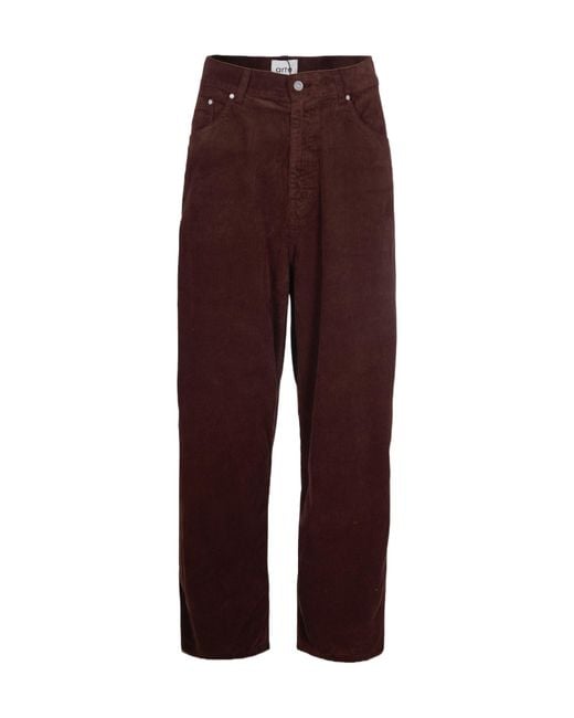 Arte' Purple Corduroy Trousers for men