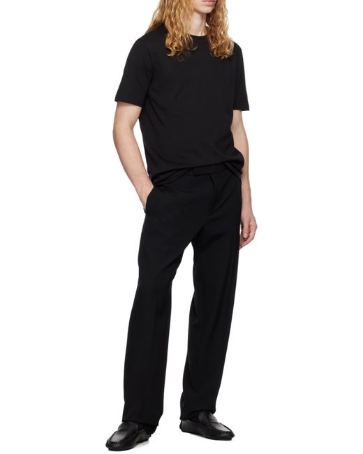 The Row Black Luke T-shirt In Cotton for men