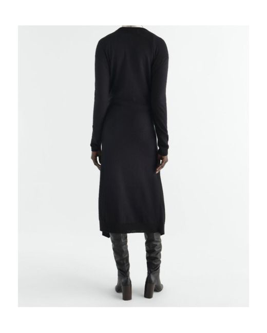 Lemaire Black Buttoned Dress