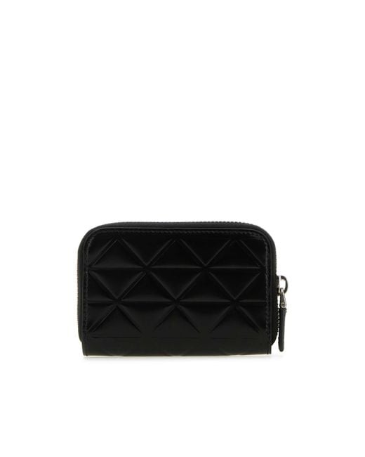 Prada Black Logo-Detailed Zipped Wallet for men
