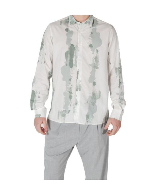 Antony Morato Gray Long-Sleeved Shirt for men