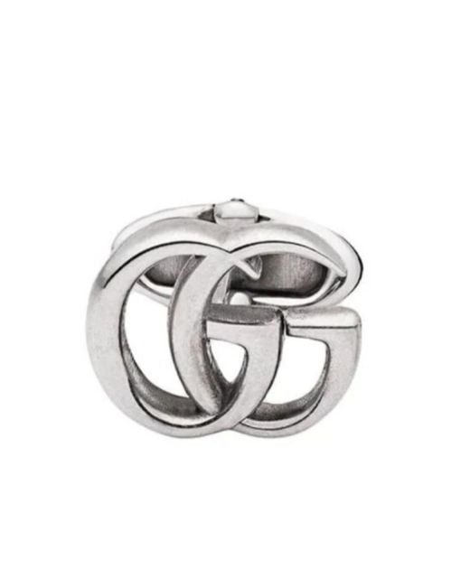 Gucci White Gg Marmont Cufflinks for men