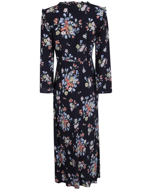 Rixo Black Long-Sleeved Dress