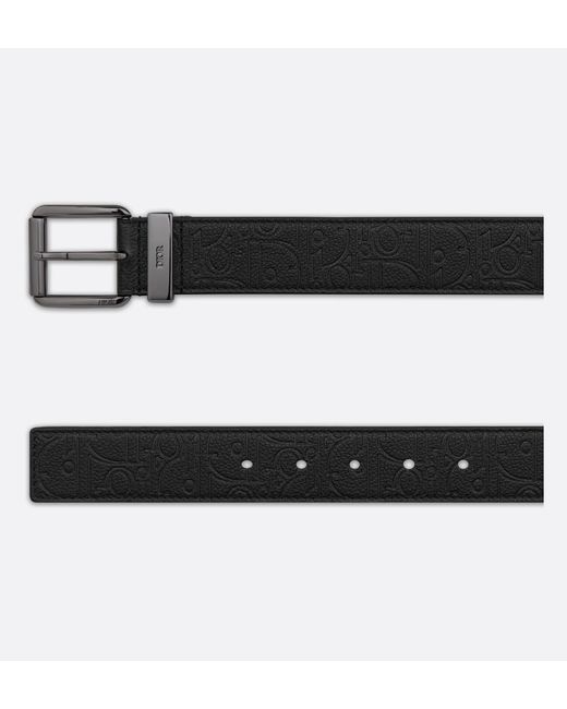 Dior White Homme Logo Engraved Belt for men