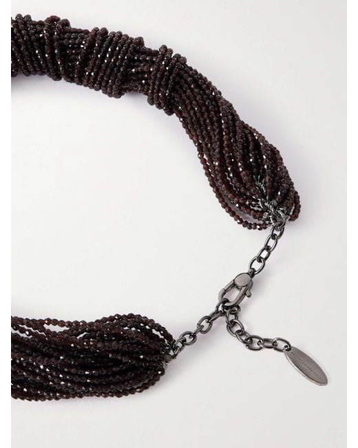 Brunello Cucinelli White Beaded Necklace