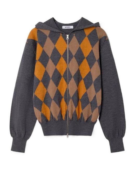 GIMAGUAS Blue Long-Sleeved Zip-Up Jacket for men