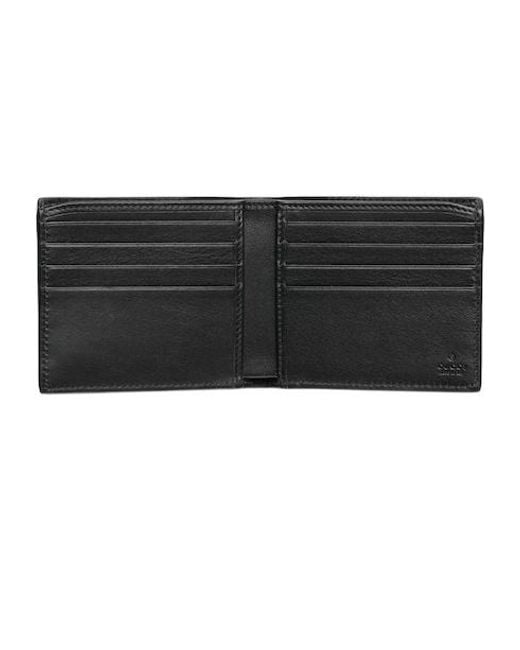 Gucci Black Gg Marmont Bi-Fold Wallet for men