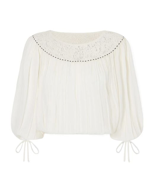 Isabel Marant White Nelida Blouse