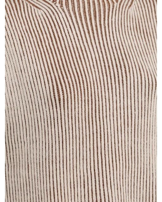 Varley White High-Necked Sleeveless Sweater