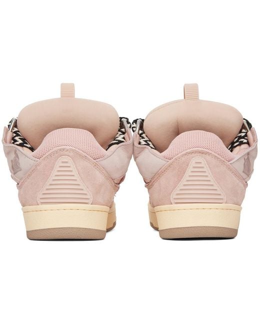 Lanvin Pink Curb Low-Top Sneakers for men