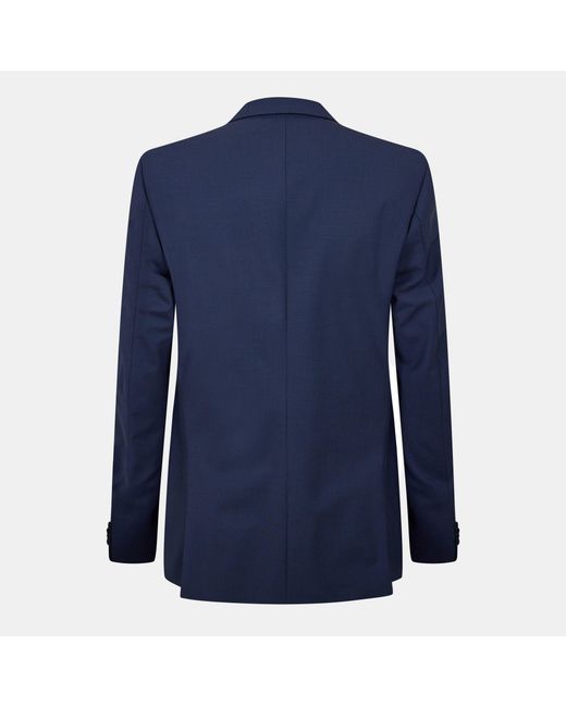 Boss Blue Single-Breasted Blazer for men