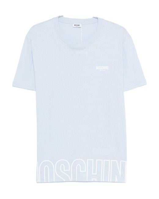 Moschino White Short-Sleeved T-Shirt for men