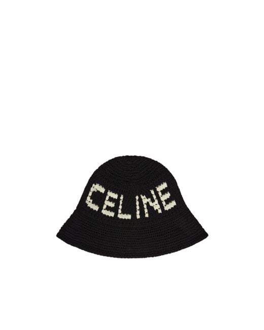 Céline Black Beanie for men