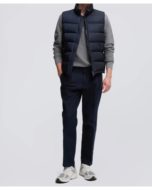 Aspesi Blue Straight-Leg Mid-Rise Pants for men