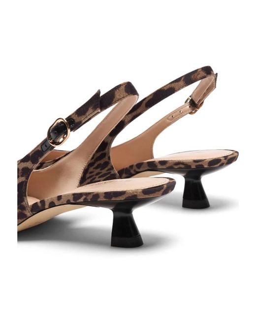 Stuart Weitzman Brown Stuart Sculpt Slingback