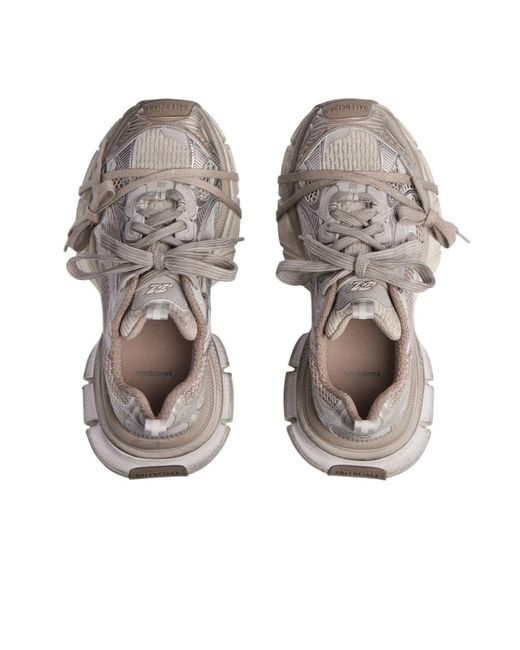 Balenciaga Gray 3Xl Lace-Up Sneakers for men