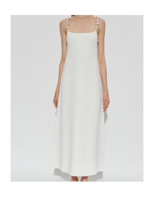 Cult Gaia White Suspender Dress