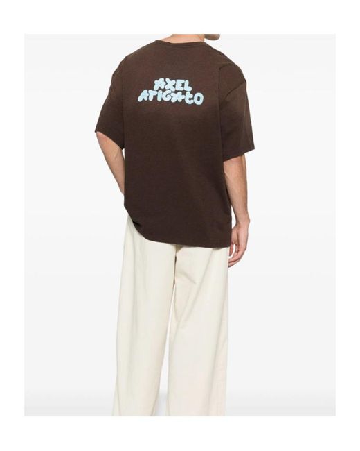 Axel Arigato Brown Short-Sleeved T-Shirt for men