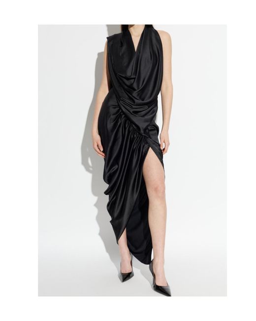 Vivienne Westwood Black Ruched Dress