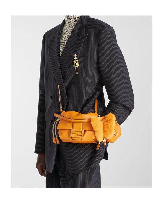 Fendi Orange Butterfly Pendant