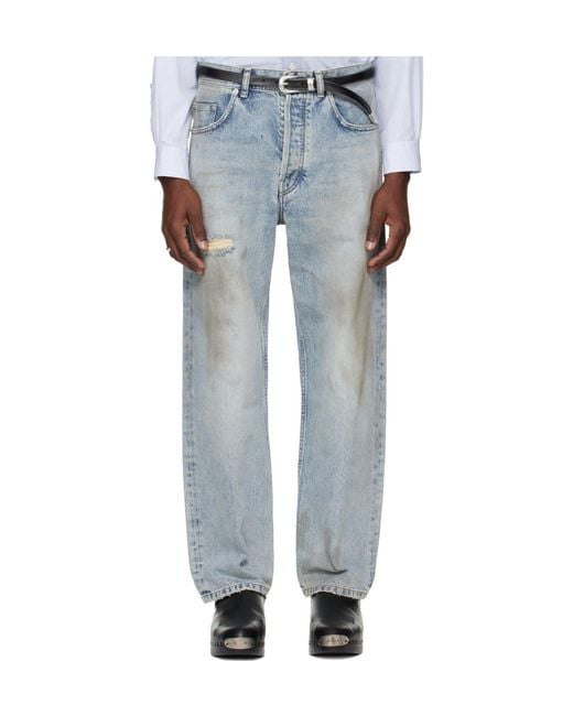 Enfants Riches Deprimes Blue Enfants Riches Déprimés Distressed Baggy Jeans for men